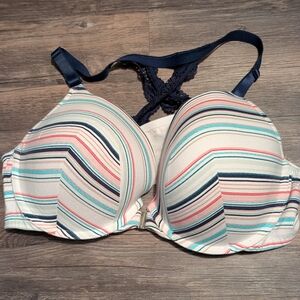 Cacique 46D Pushup Front Clasp Bra Plus Size